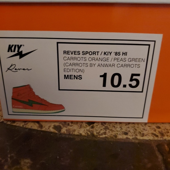 Kool Kiy x Carrots By Anwar Carrots Reves Sport ‘85 Hi Mens Sz 10 & 10.5 DS NWT - Picture 6 of 6
